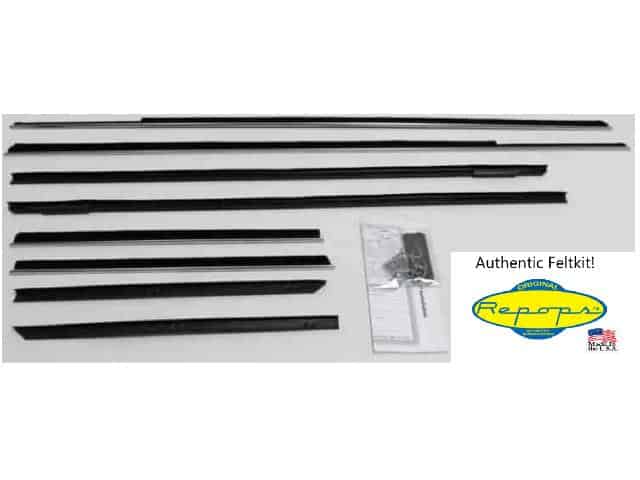 Window Felt Kit: 63-64 Chevrolet Impala Full Size convertible - Authentic